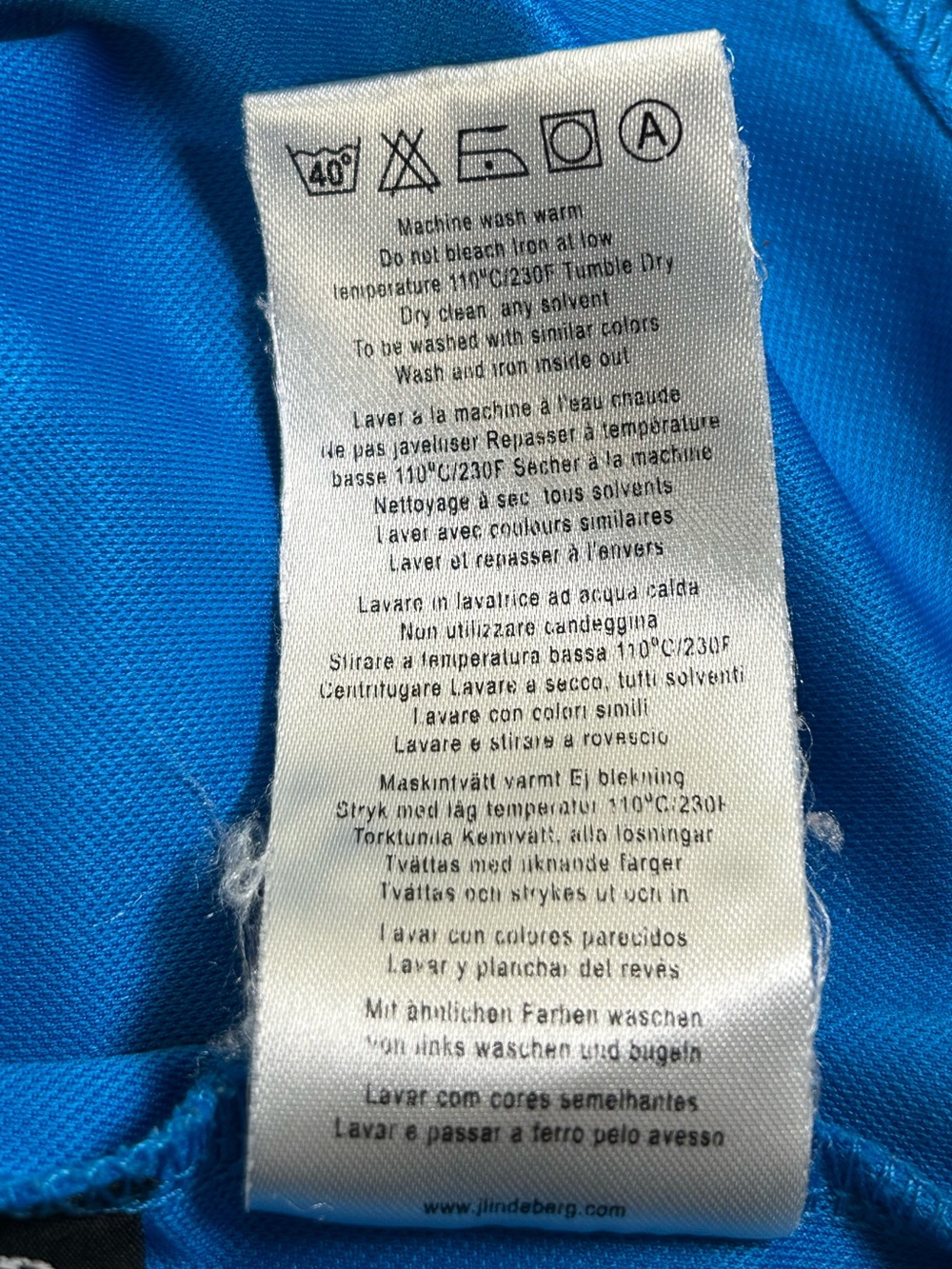 J.LINDEBERG Hunter Fieldsensor Polo Blue Regular Fit Golf Performance Shirt L - Picture 7 of 10